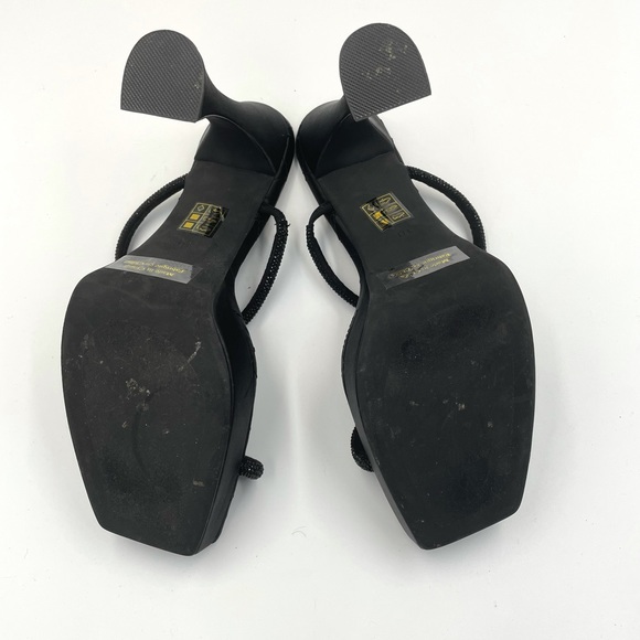Jeffrey Campbell Movie Slide Black Crystal Sandal - Picture 9 of 10